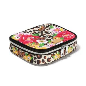 Brighton Jewelry Travel Case Hard Shell Floral Butterfly NWT